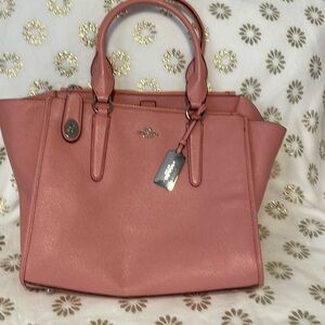 Coach Crosby carryall. Pink. No strap. As new